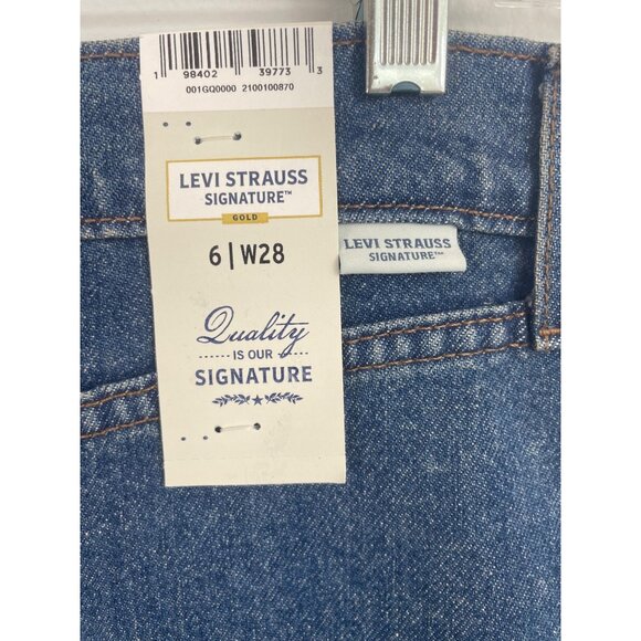 Levi Strauss Signature Denim Maxi Skirt Women’s 6 W28 Mid Rise Comfort Stretch - Picture 6 of 12